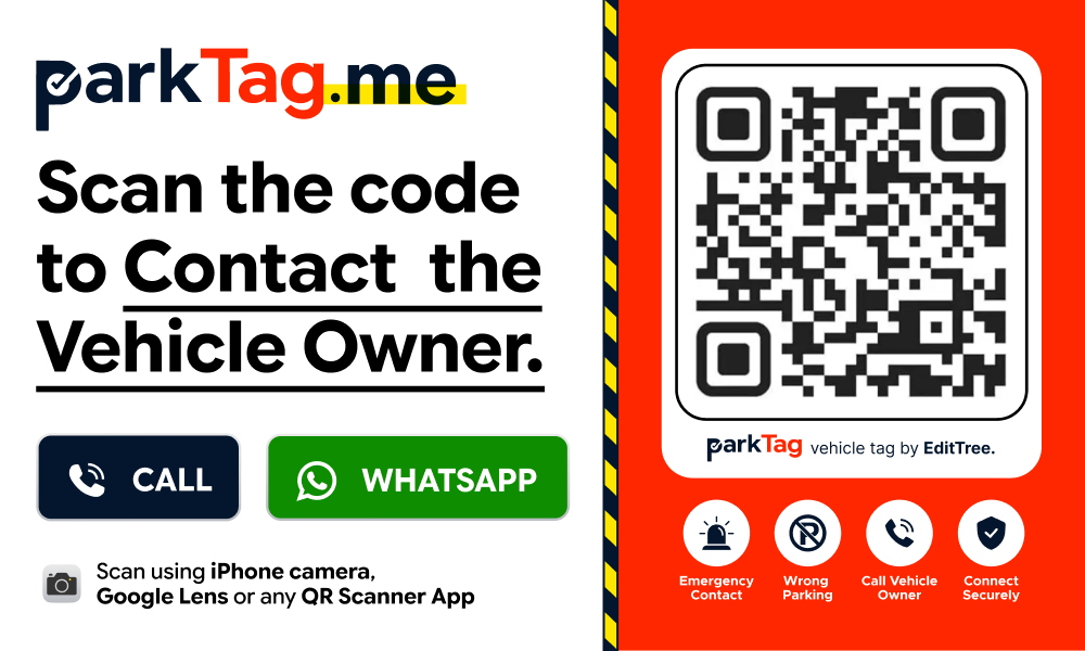 ParkTag brand sticker